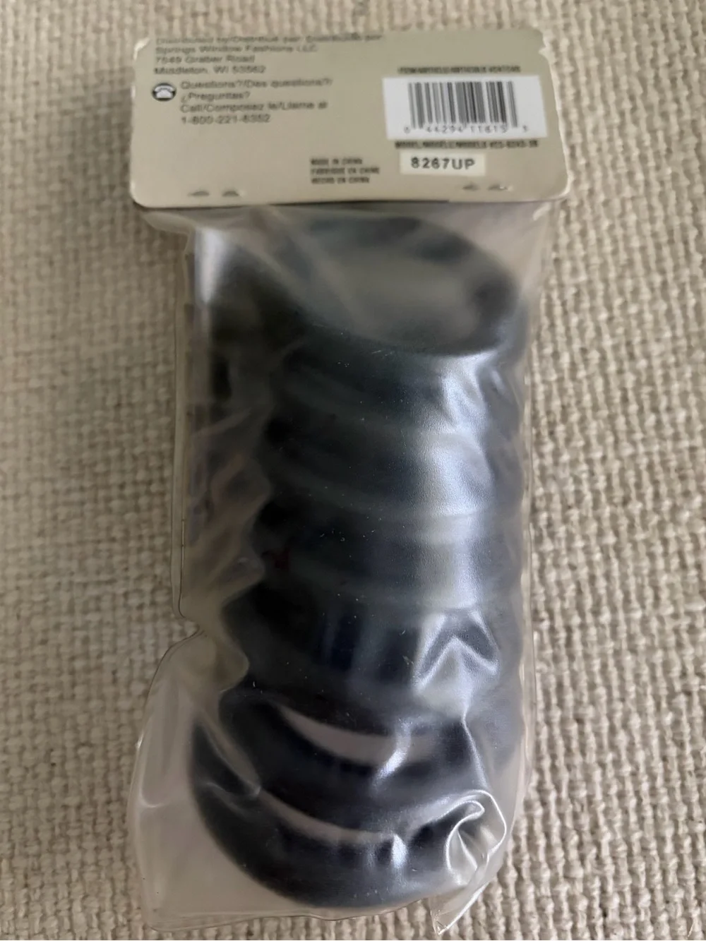 STYLE Selections Black Wooden Curtain Rings with Clips (7)